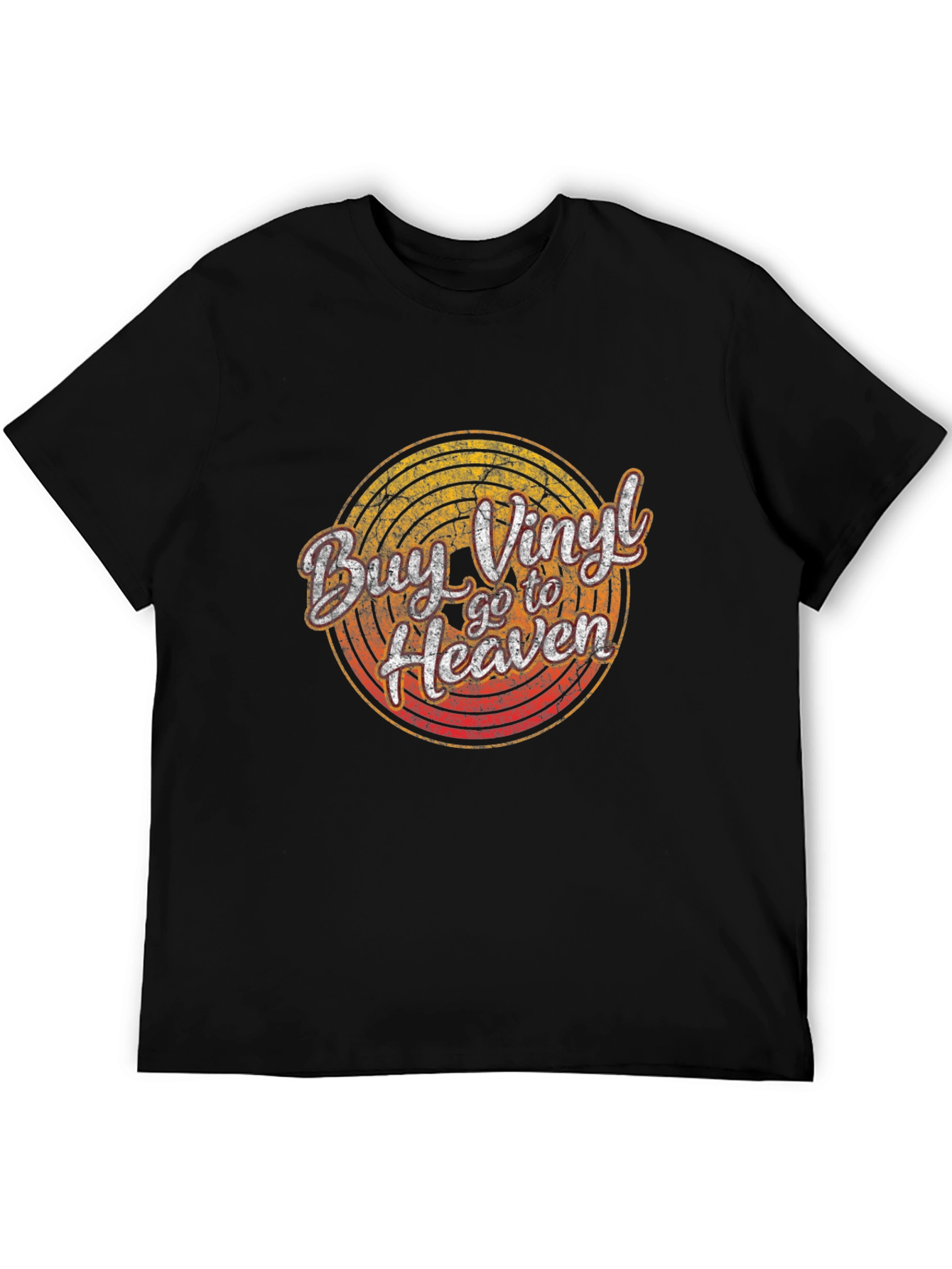 Black Buy Vinyl Go To Heaven Graphic Tee view 5