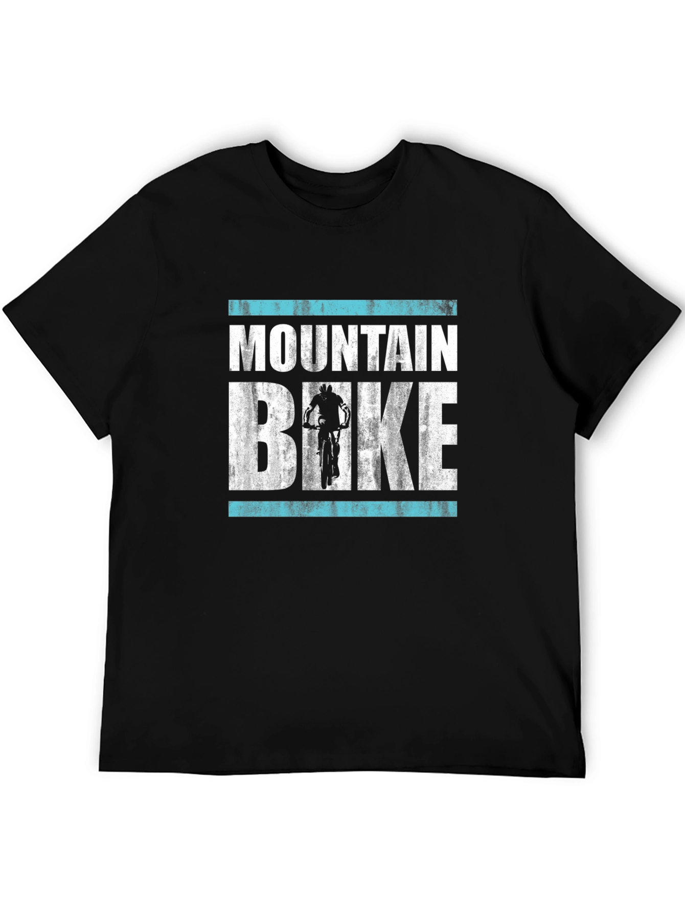 Black Mountain Bike Graphic Tee - Black view 5