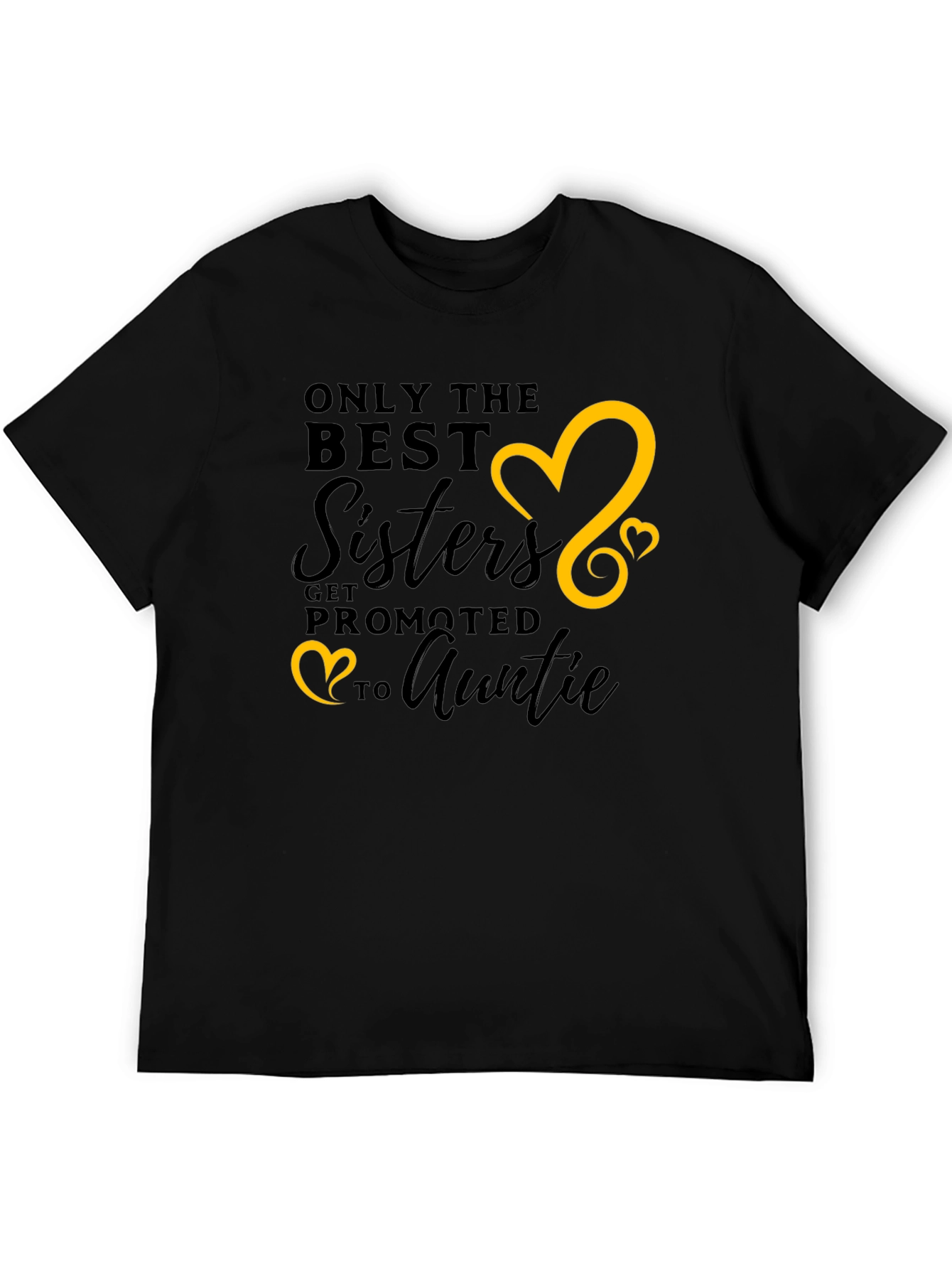 Black Best Sisters Get Promoted to Auntie T-Shirt view 5