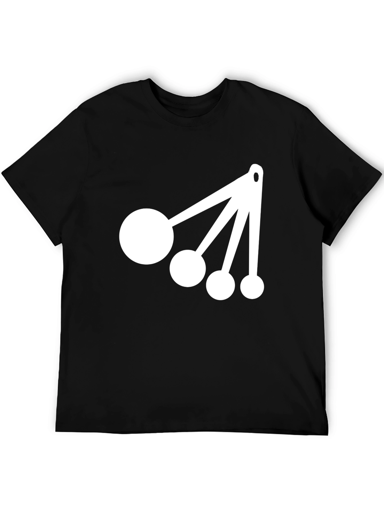 Black Measuring Spoon Graphic Tee - Stylish Unisex Cotton Blend Shirt view 5