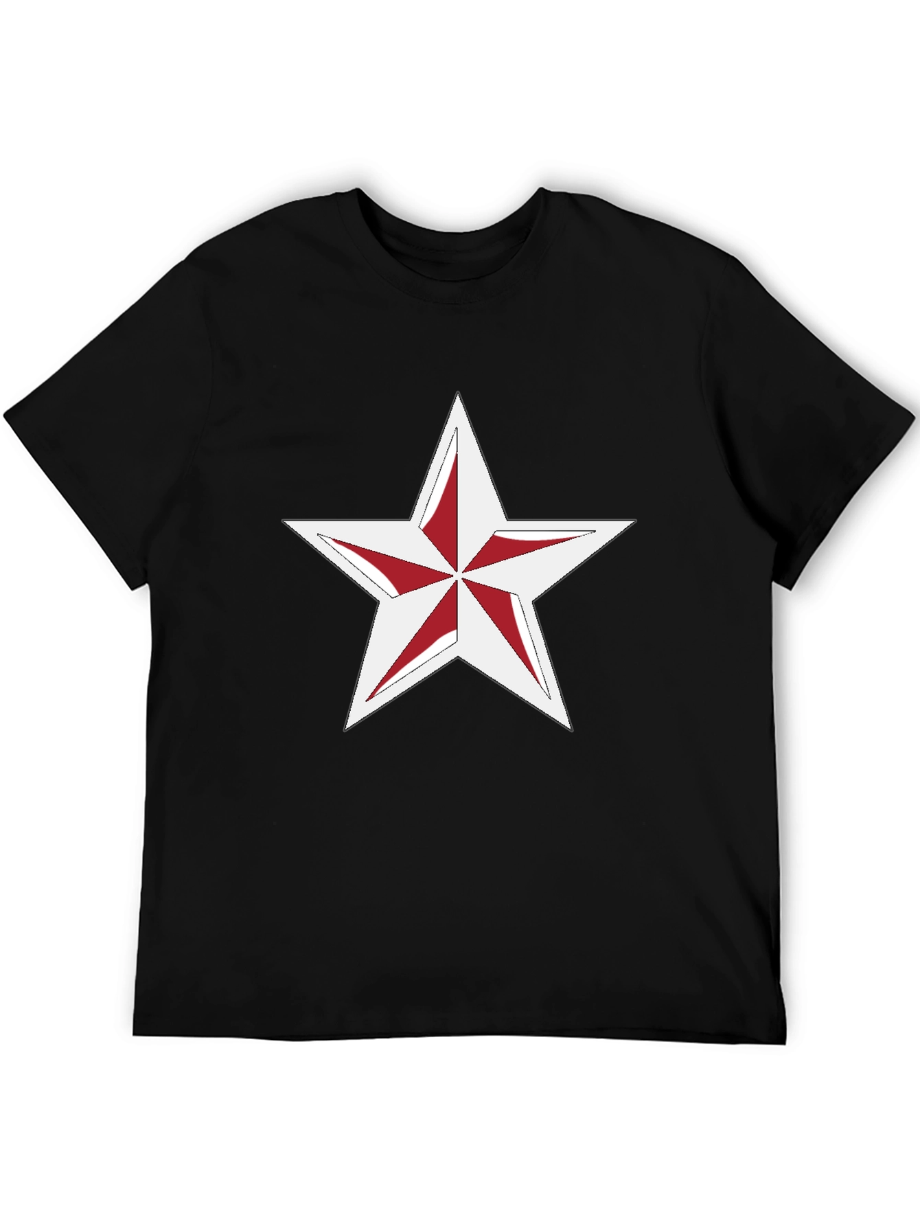 Black Nautical Star Graphic Tee - Classic Black view 5