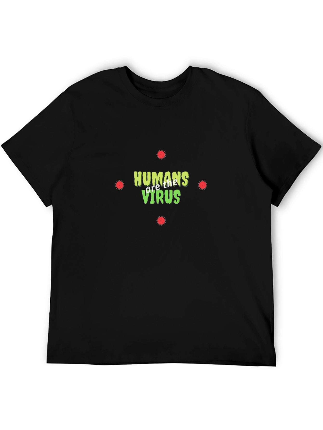 Black Humans are the Virus Graphic Tee - Black view 5