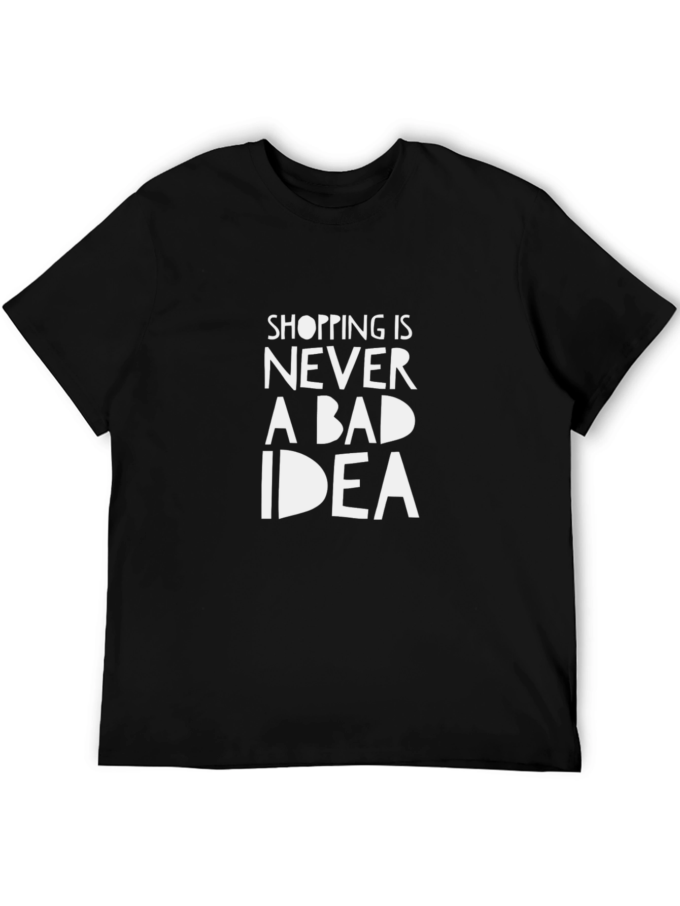 Black Shopping is Never a Bad Idea T-Shirt view 5