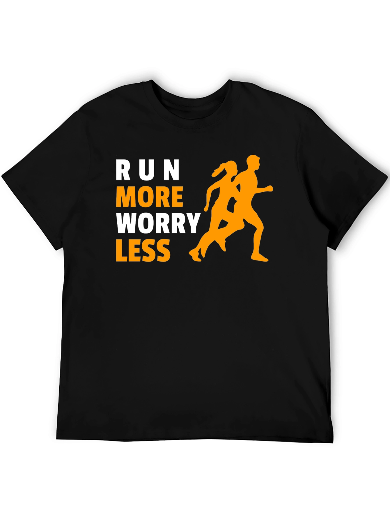 Run More Worry Less T-Shirt - Fitness Motivation - 5