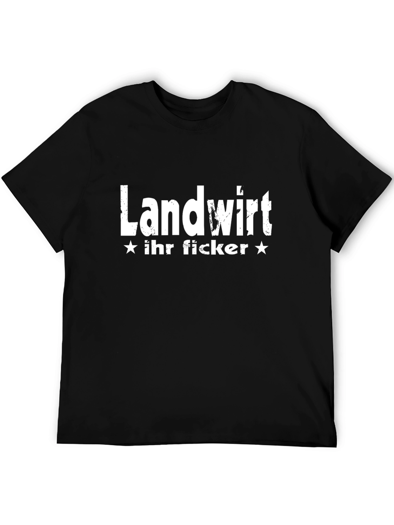 Black Landwirt T-Shirt - Novelty Graphic Tee view 5