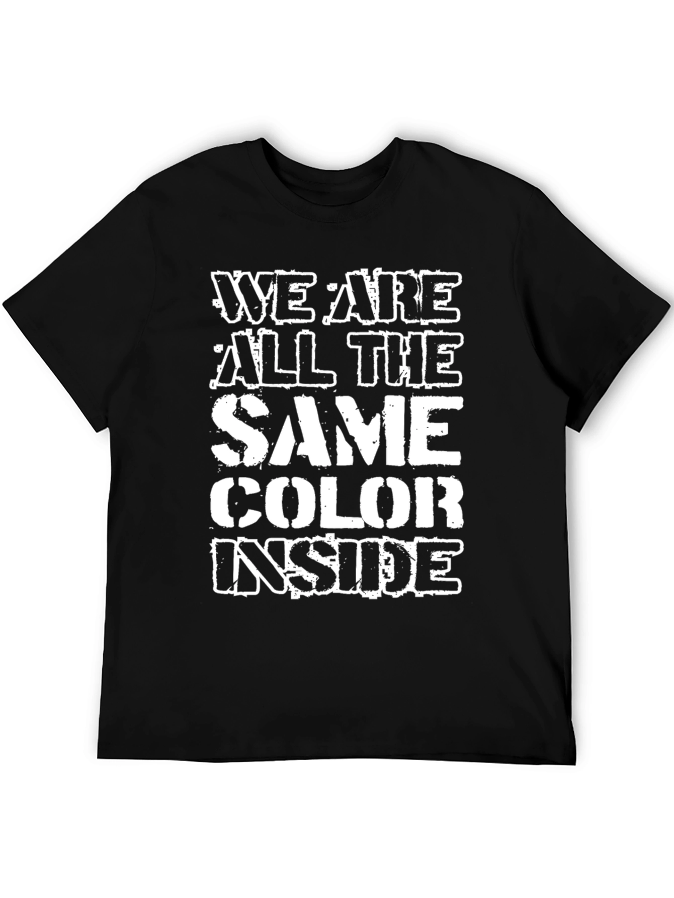 Black Equality T-Shirt: We Are All The Same Color Inside view 5