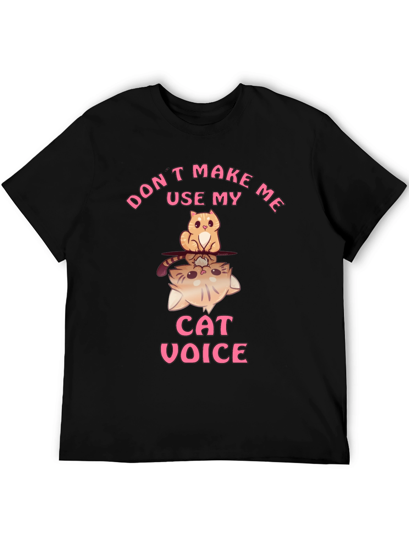 Black Don't Make Me Use My Cat Voice T-Shirt view 5