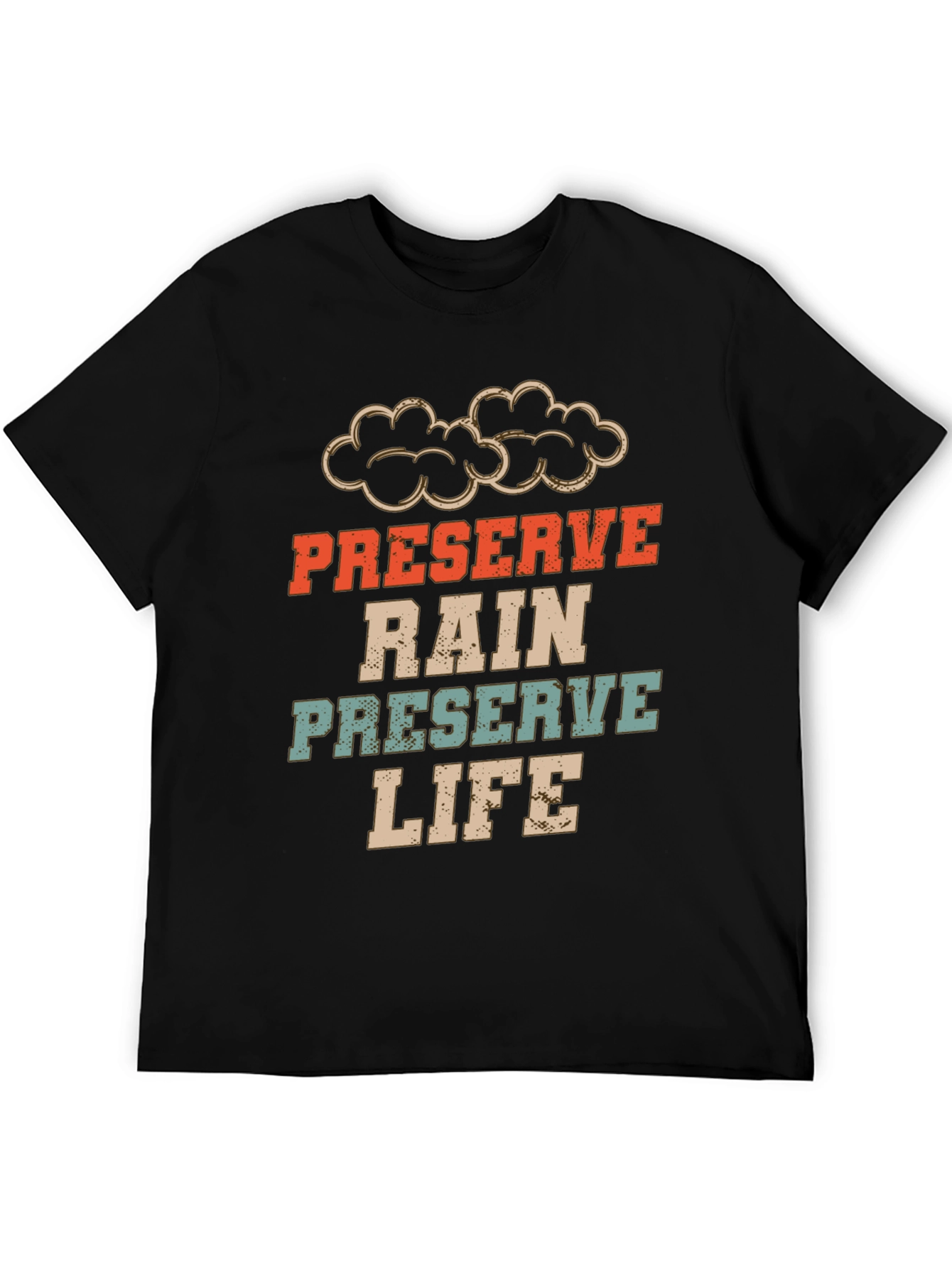 Black Preserve Rain, Preserve Life Graphic Tee view 5