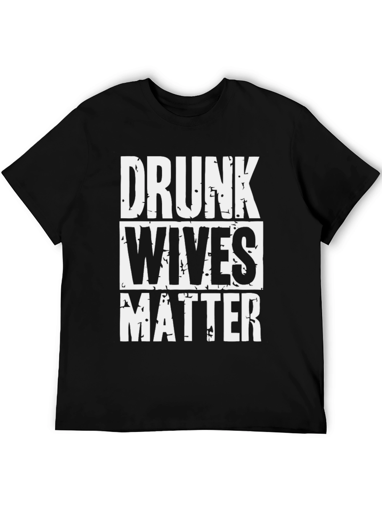 Black Drunk Wives Matter Graphic T-Shirt view 5