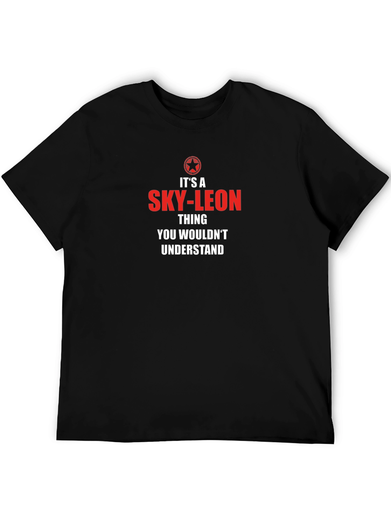 Black It's a Sky-Leon Thing T-Shirt view 5