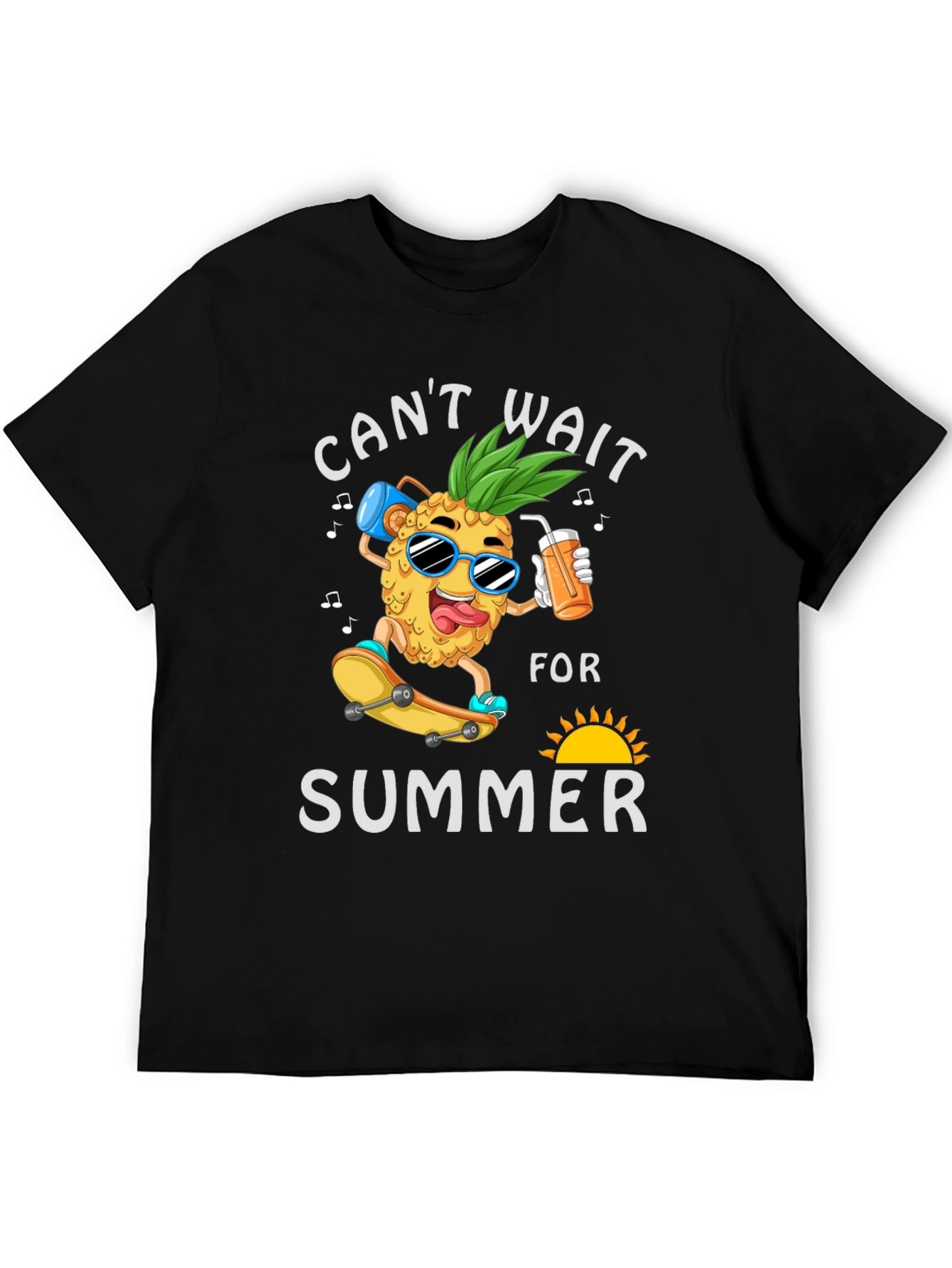 Black Can't Wait For Summer T-Shirt view 5