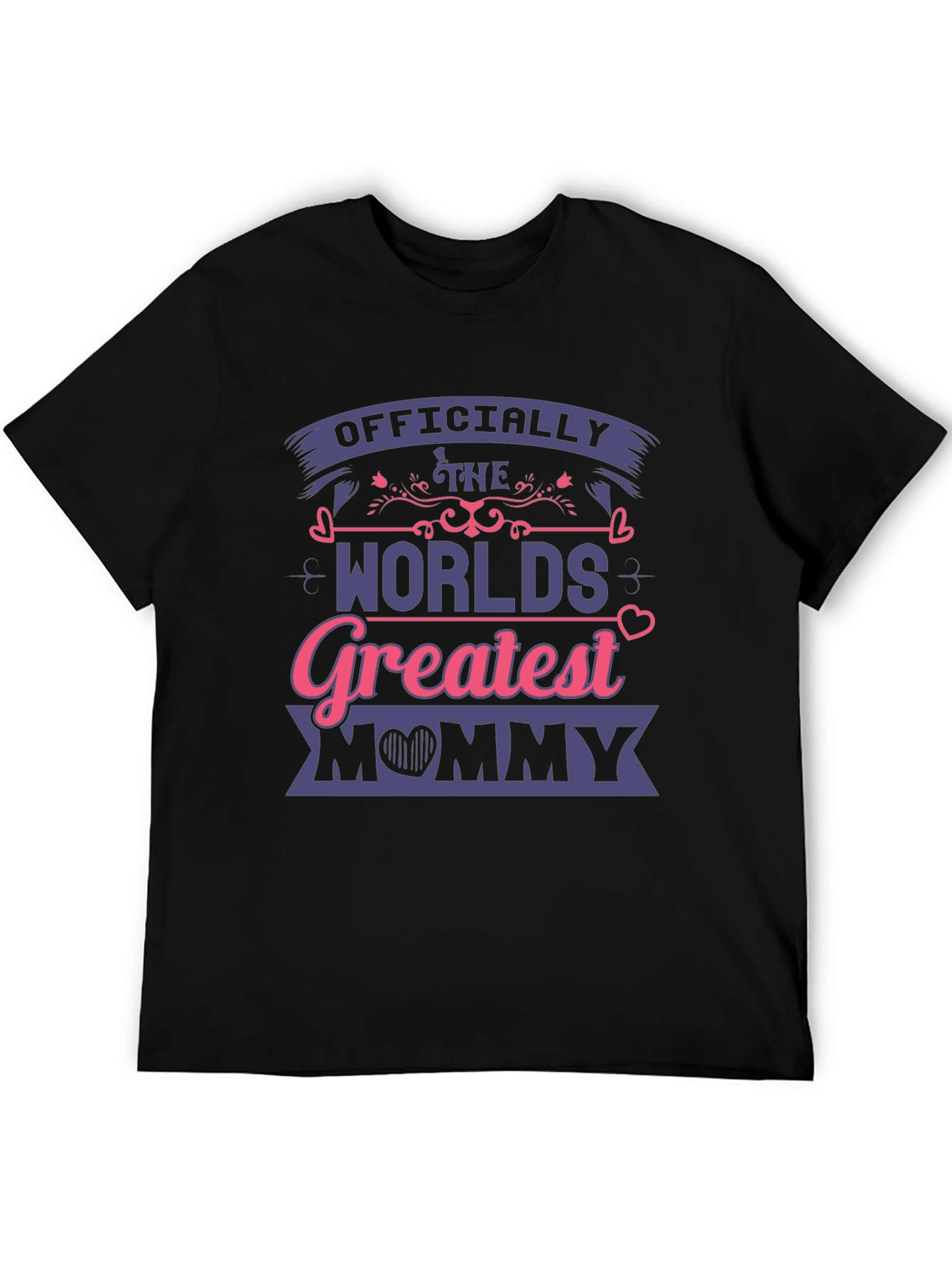 Black Greatest Mommy Ever Graphic T-Shirt view 5