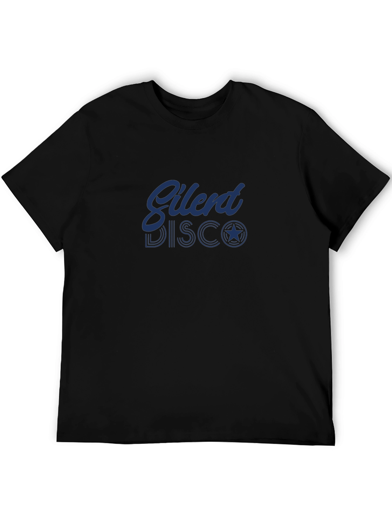 Black Silent Disco Graphic T-Shirt - Black view 5