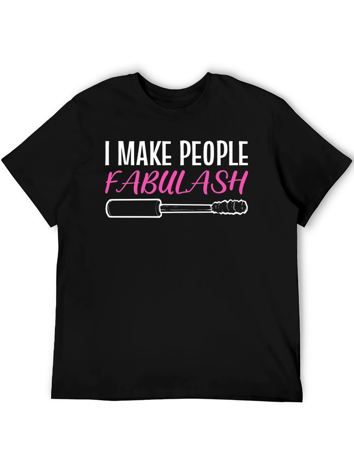 Black Fabulash Makeup Artist Graphic Tee - Black view 5