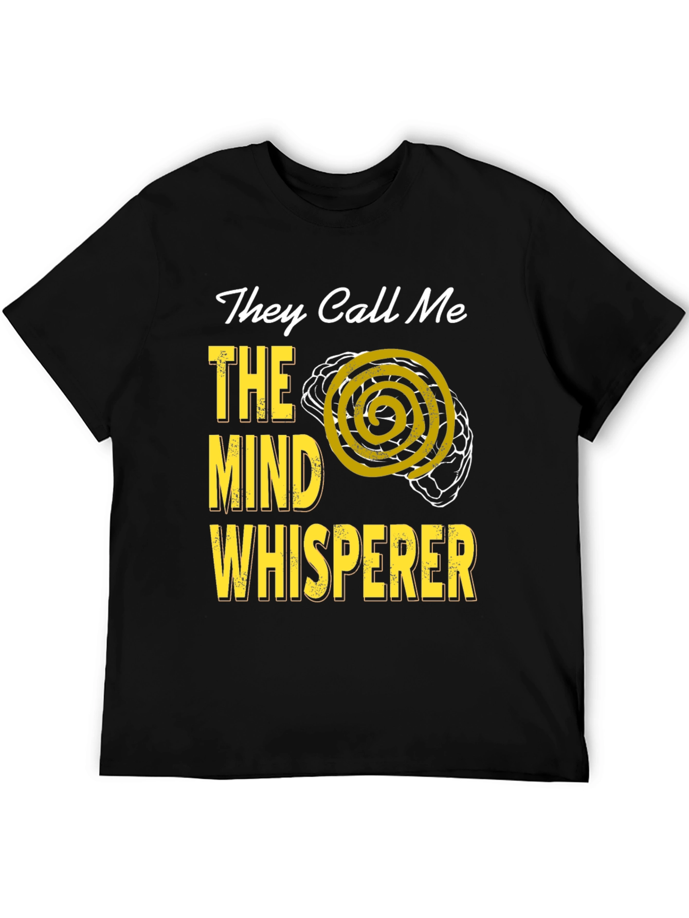 Black Mind Whisperer T-Shirt - Funny Psychology Tee view 5