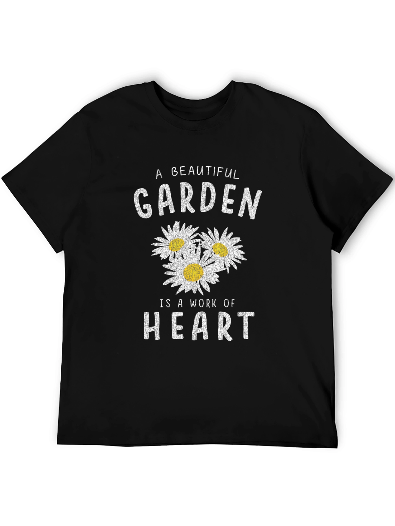 Black A Beautiful Garden is a Work of Heart Graphic Tee view 5