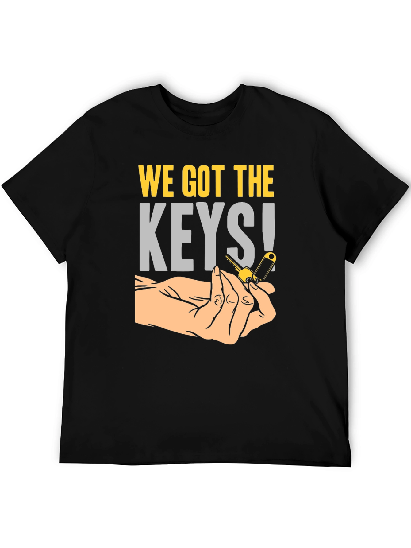 Black We Got The Keys T-Shirt view 5