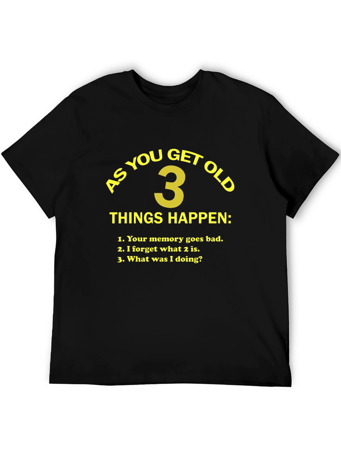 Black Funny "As You Get Old" Graphic T-Shirt view 5