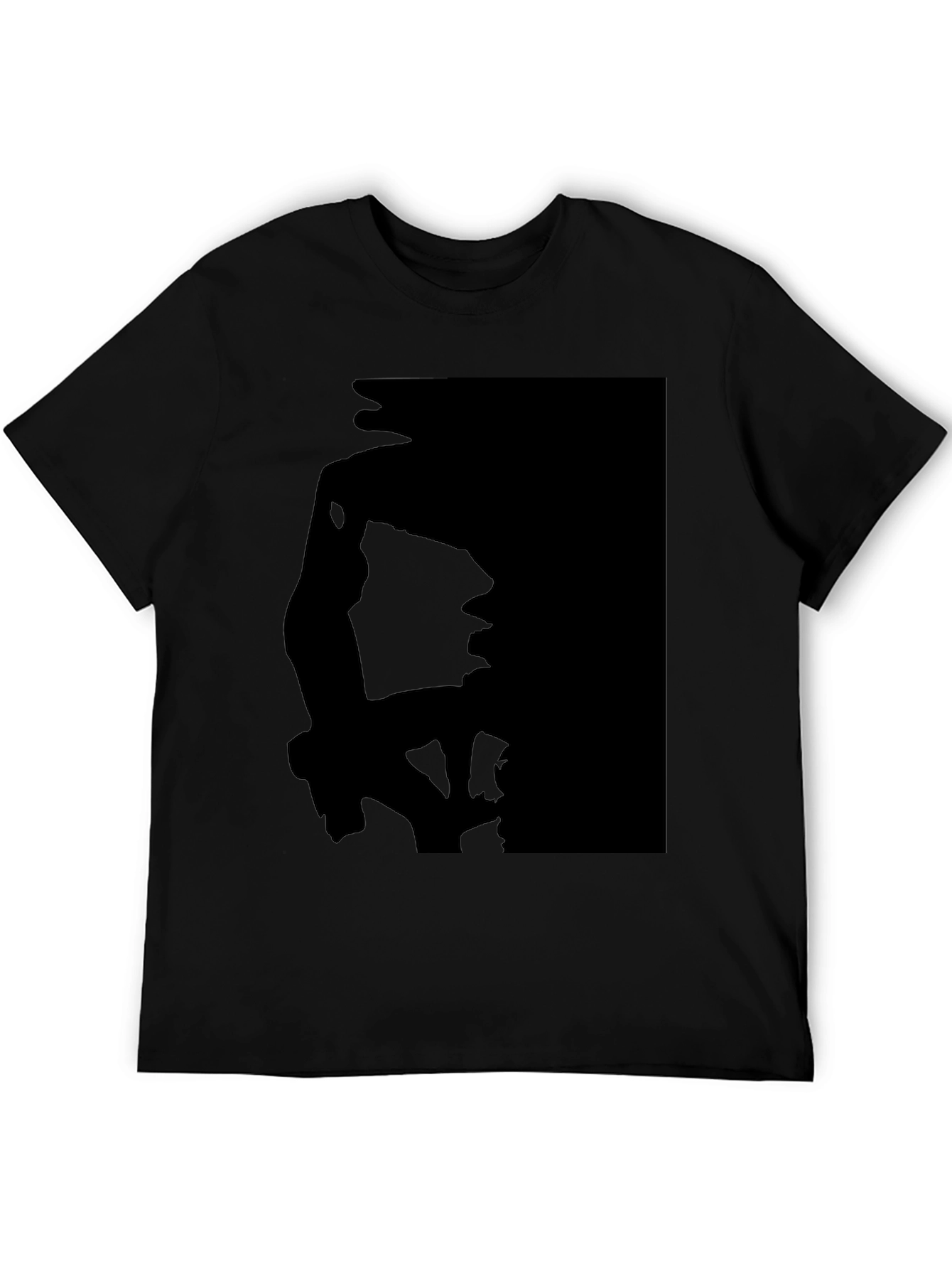 Black Silhouette Print Black T-Shirt view 5