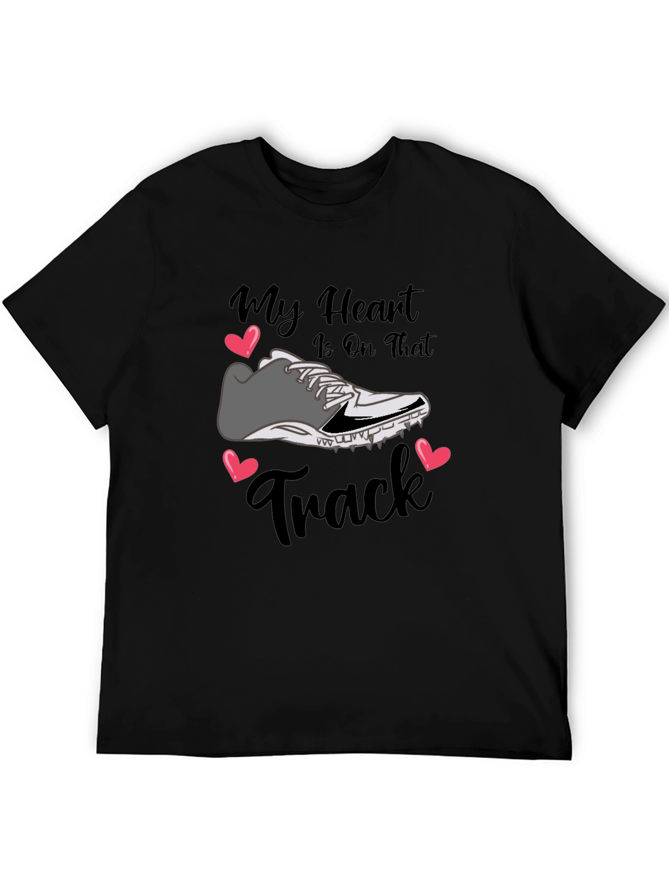 Black My Heart Is On That Track T-Shirt view 5