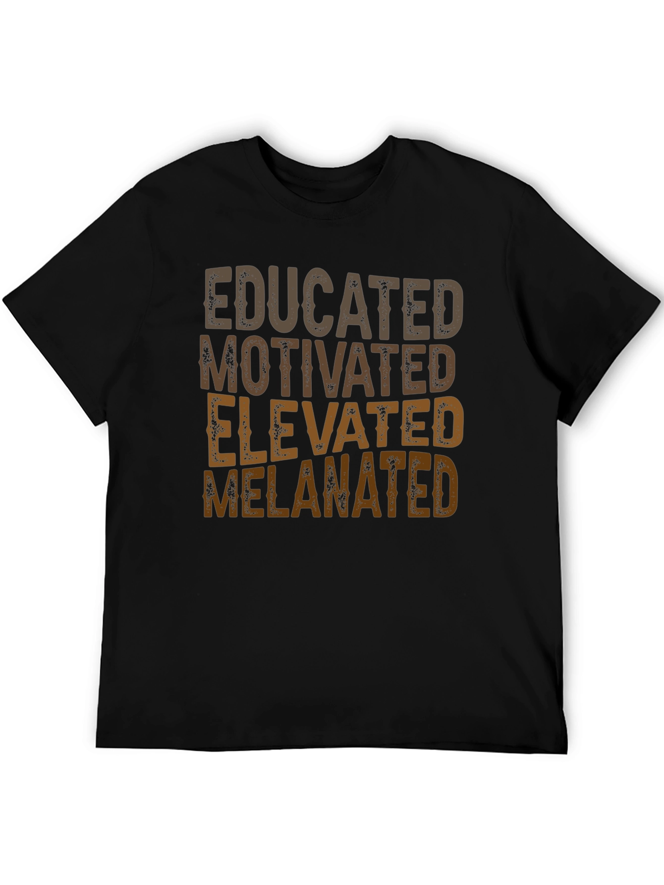 Black Educated Melanated T-Shirt - Positive Affirmation Tee view 5