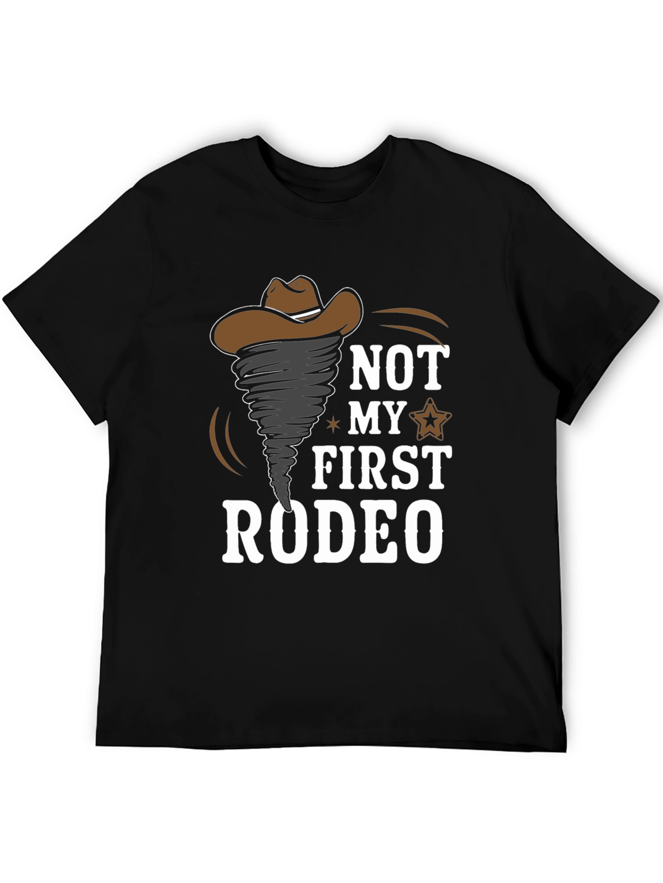 Black Not My First Rodeo Graphic T-Shirt view 5