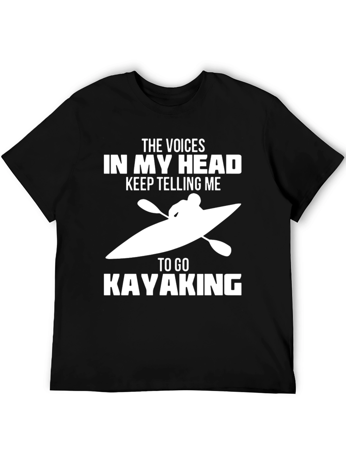 Black Voices in My Head Kayaking T-Shirt view 5