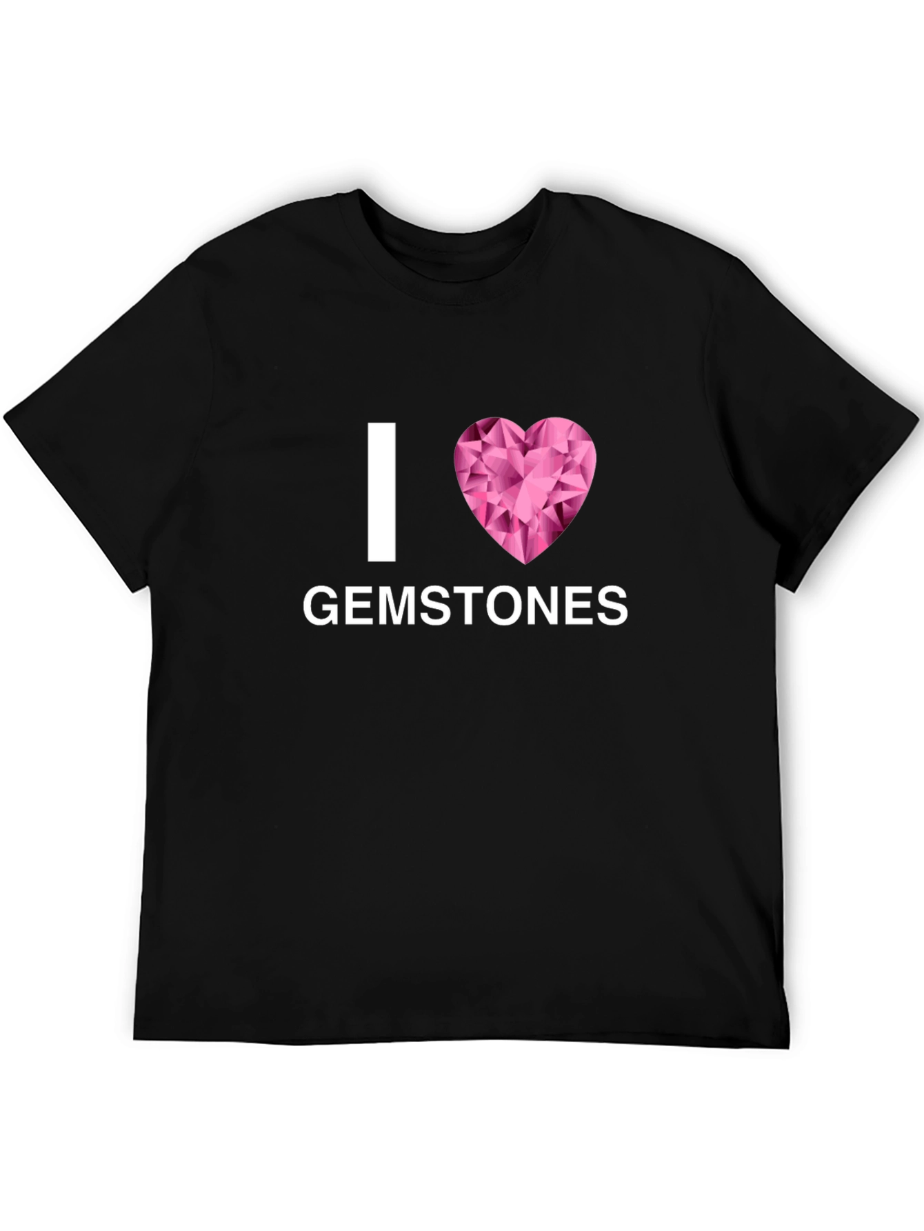 Black I Love Gemstones T-Shirt - Black view 5