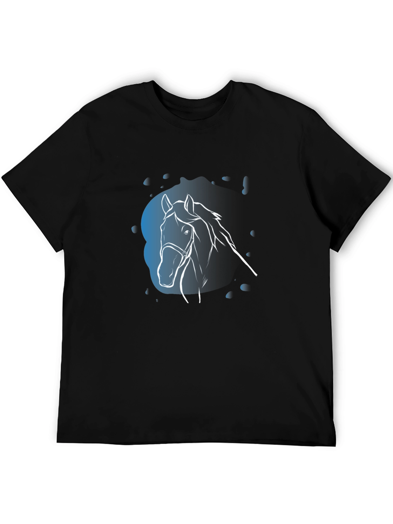 Black Black Horse Graphic Tee - Stylish & Unique Design view 5