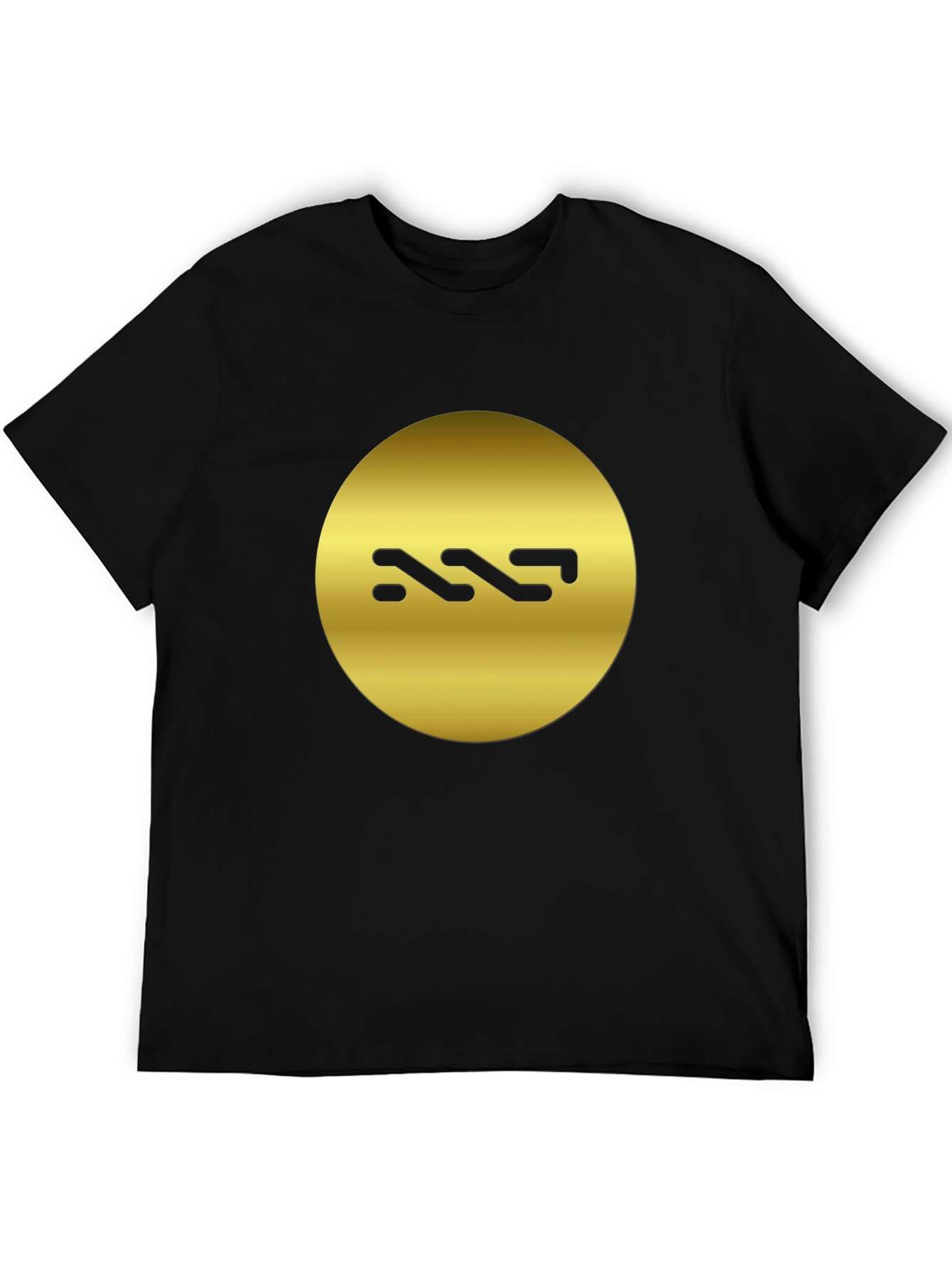 Black Gold Logo Black T-Shirt view 5