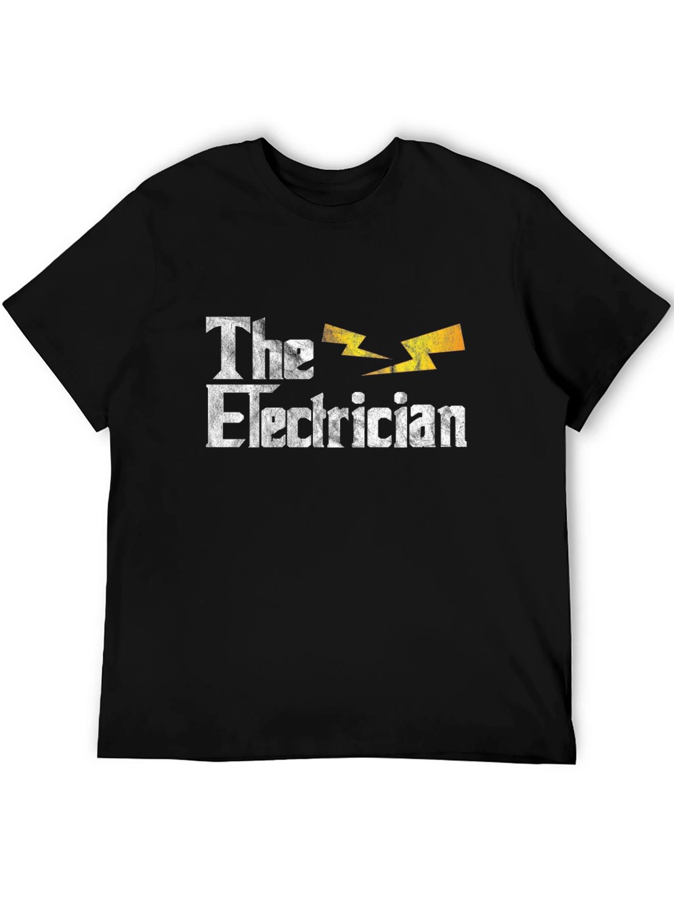 Black The Electrician T-Shirt - Novelty Gift Tee view 5