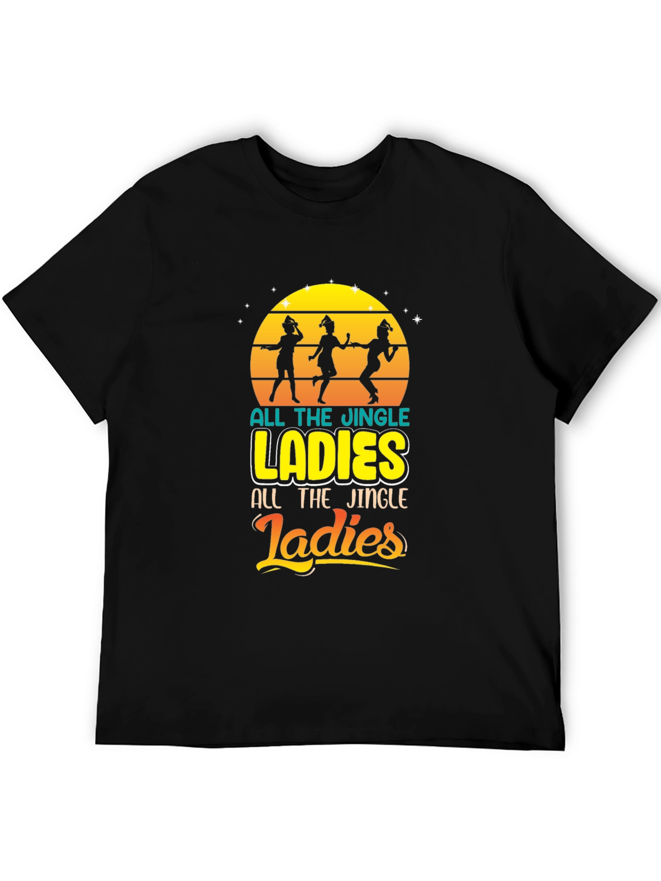 Black Jingle Ladies Graphic Tee view 5