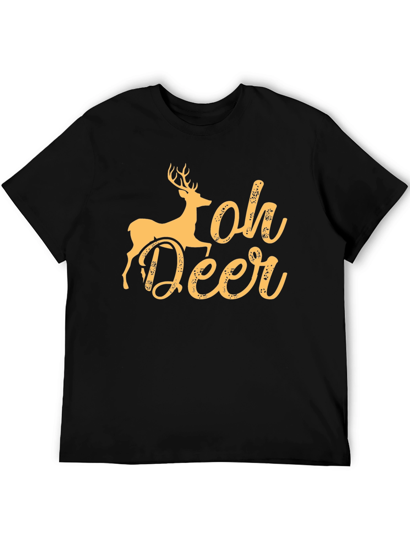 Black Oh Deer Graphic T-Shirt view 5