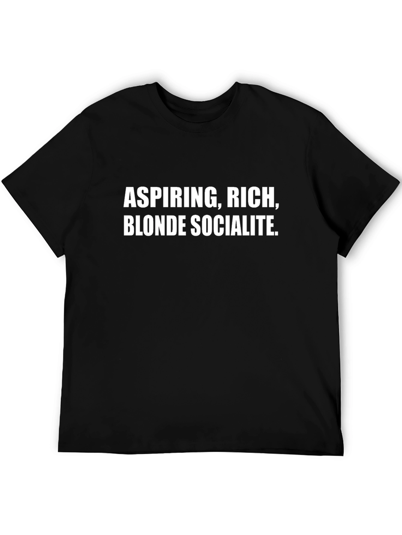 Black Aspiring, Rich, Blonde Socialite Graphic T-Shirt view 5