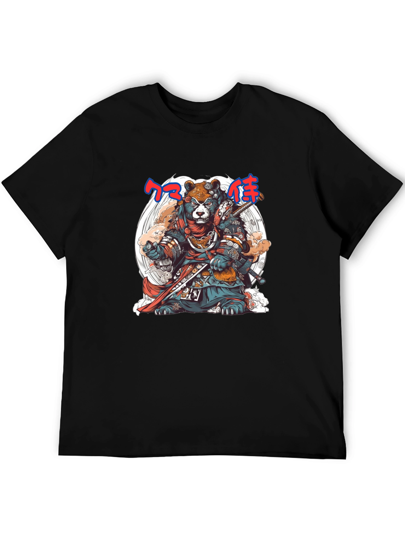 Samurai Bear Graphic Tee - Unique Design - 5