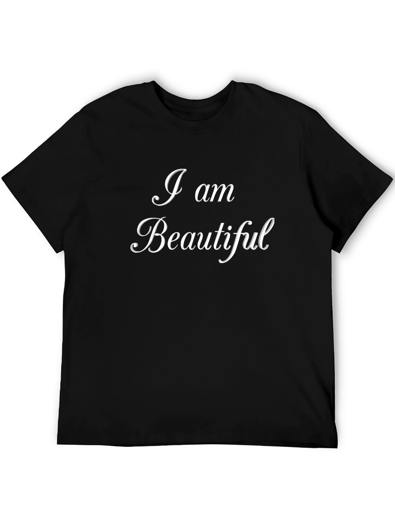 Black I am Beautiful Black T-Shirt view 5