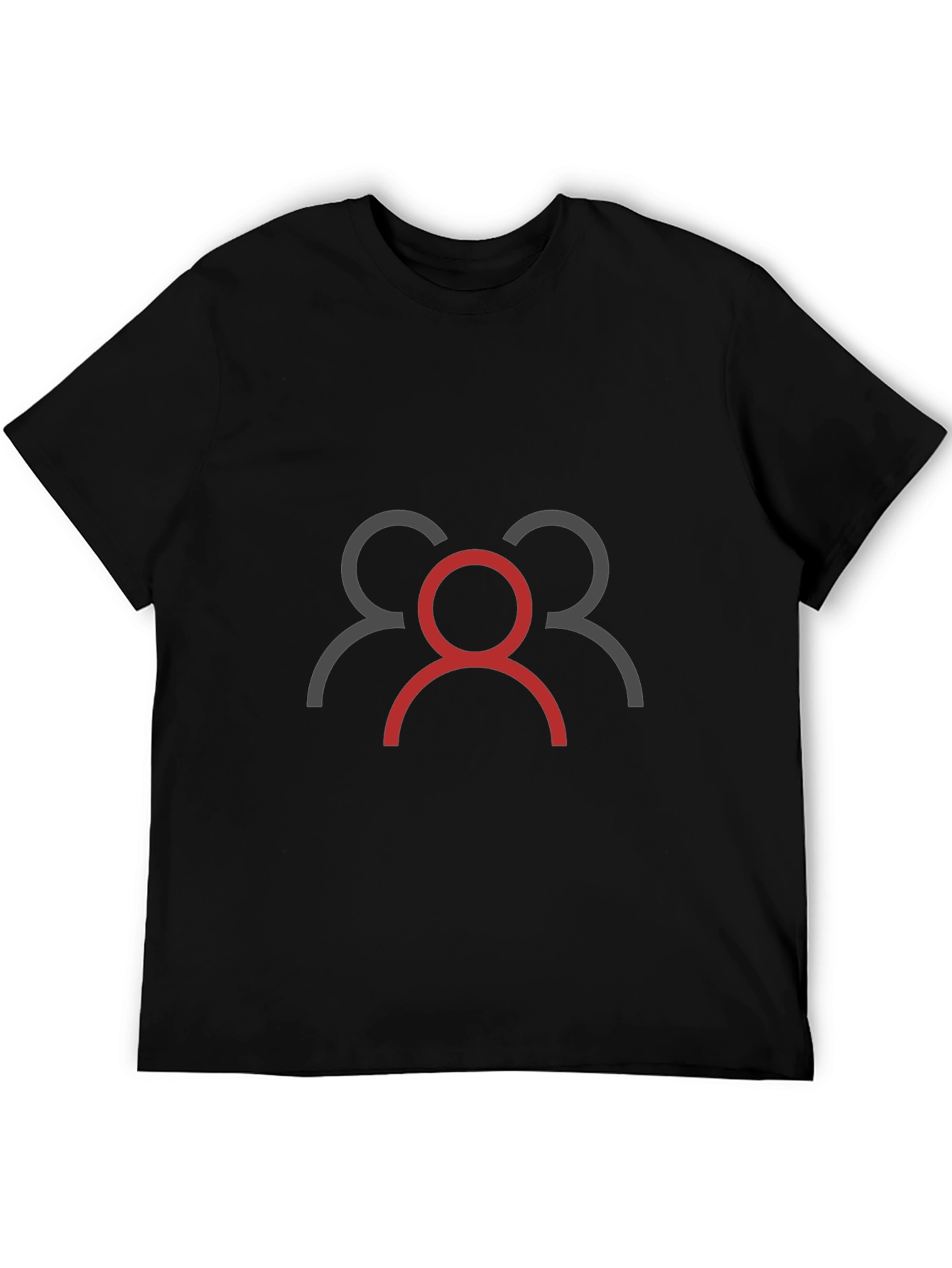 Black Black T-Shirt with Community Graphic view 5