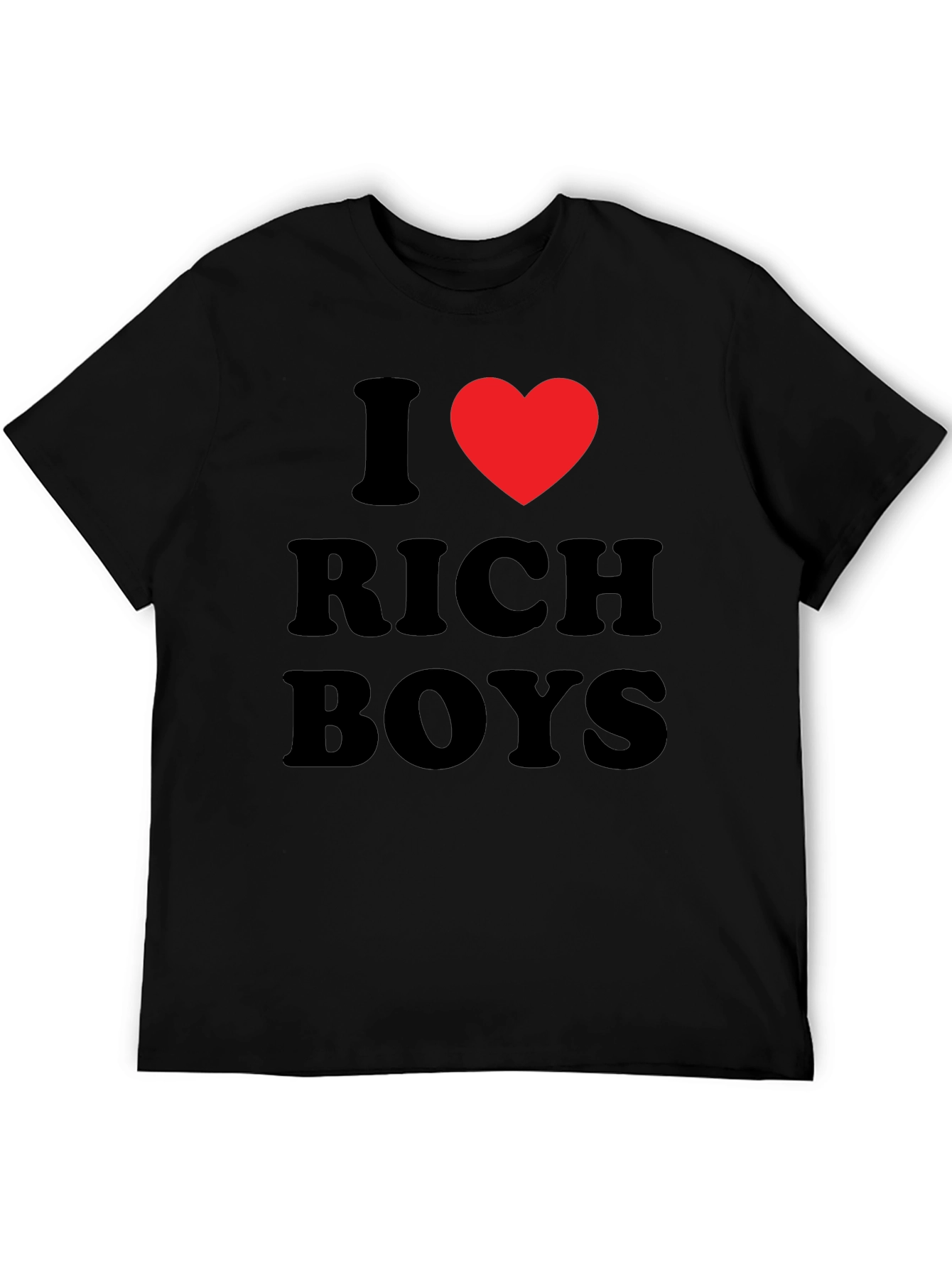 Black I Heart Rich Boys Black T-Shirt view 5