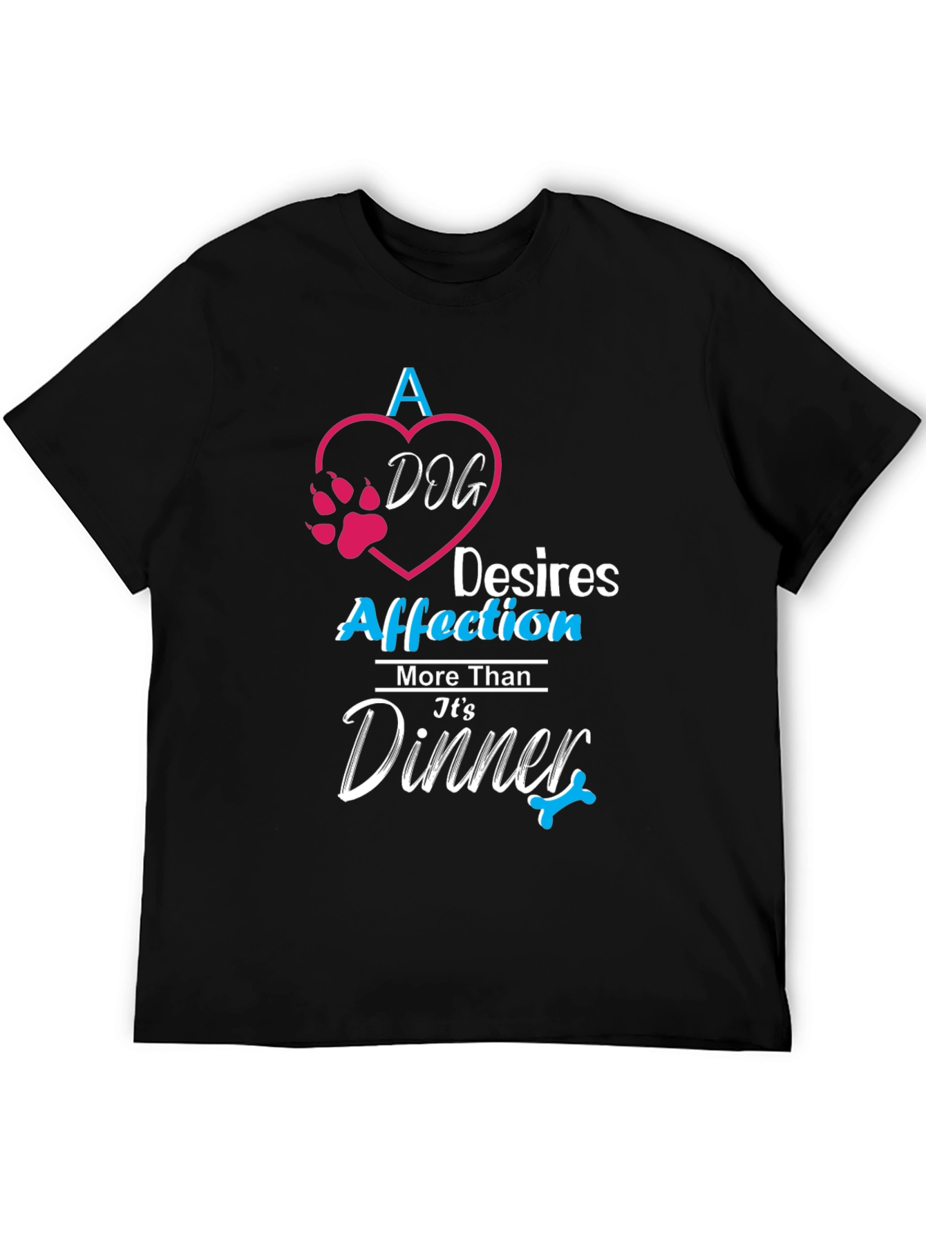 Black Dog Affection Black T-Shirt view 5