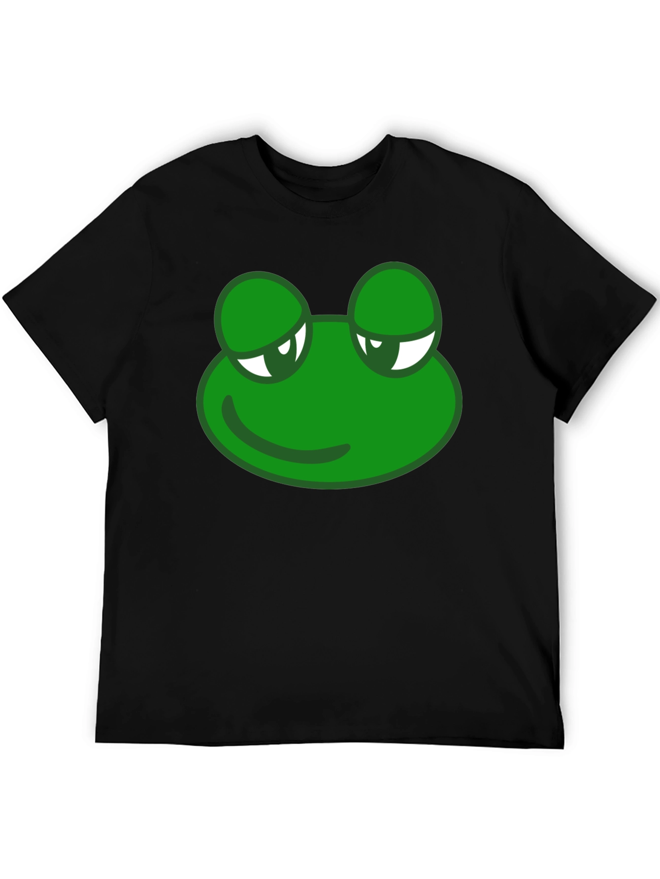 Black Cool Frog Graphic T-Shirt - Black view 5