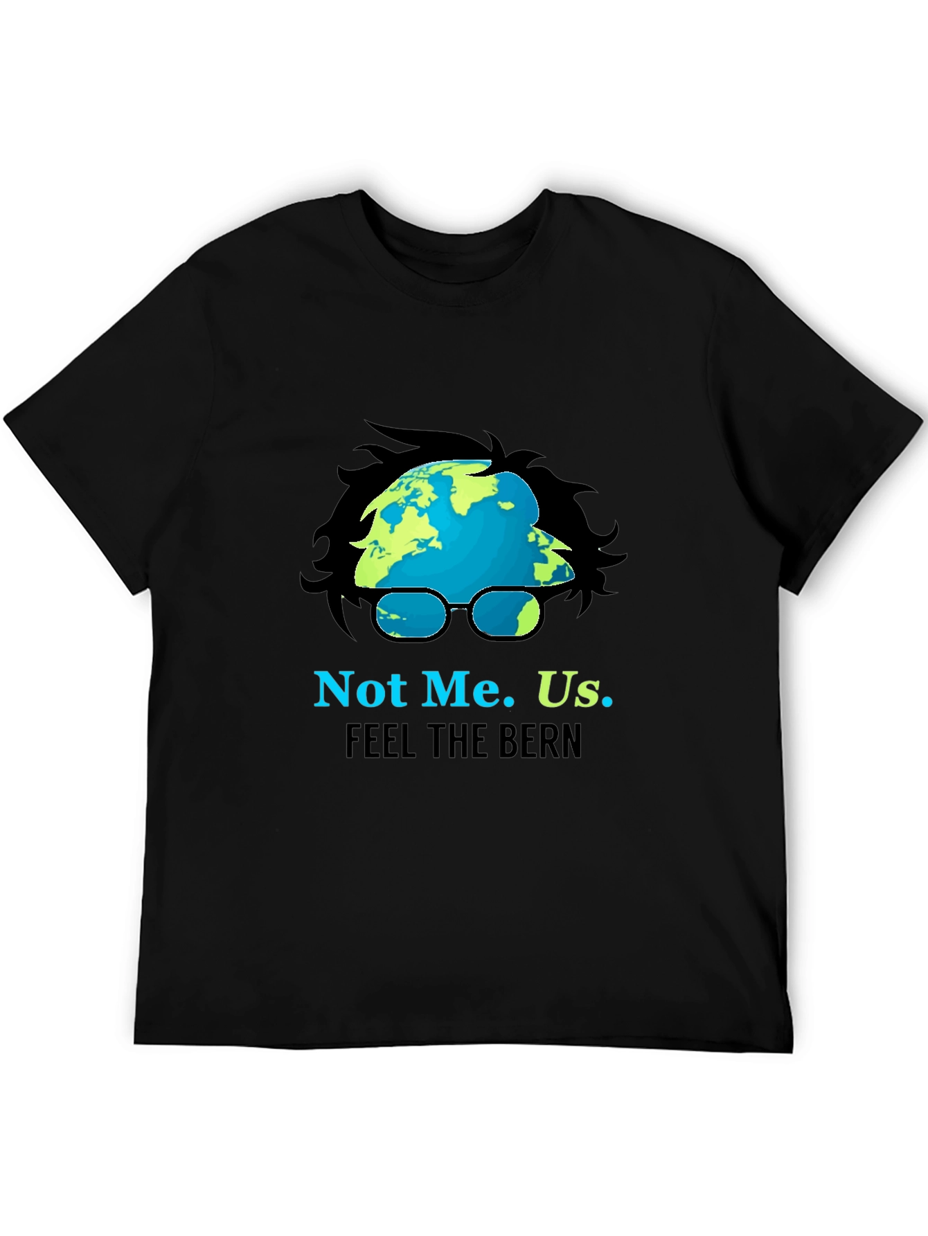 Black Not Me. Us. Feel The Bern Political T-Shirt view 5