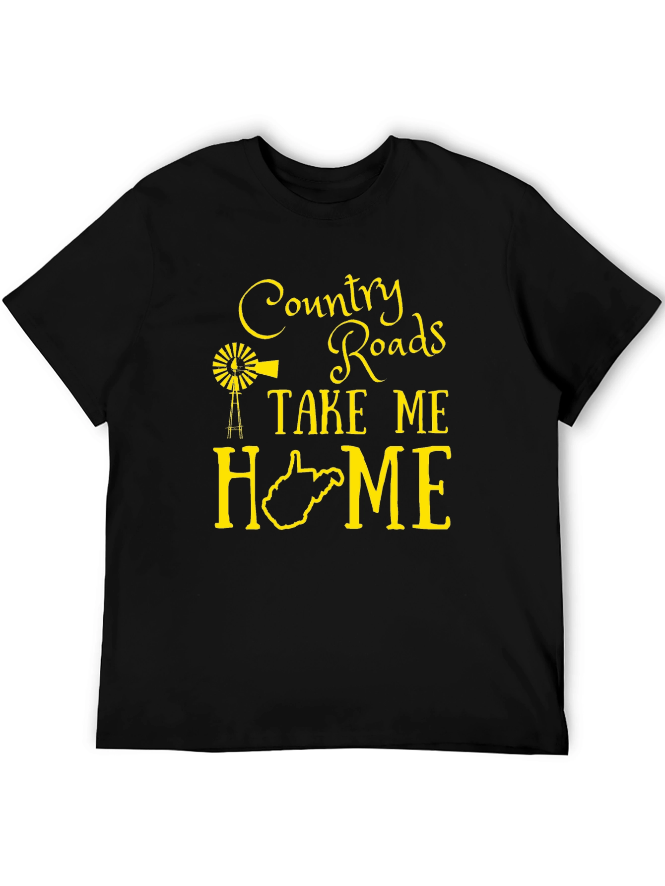 Country Roads Take Me Home Graphic Tee - West Virginia - 5