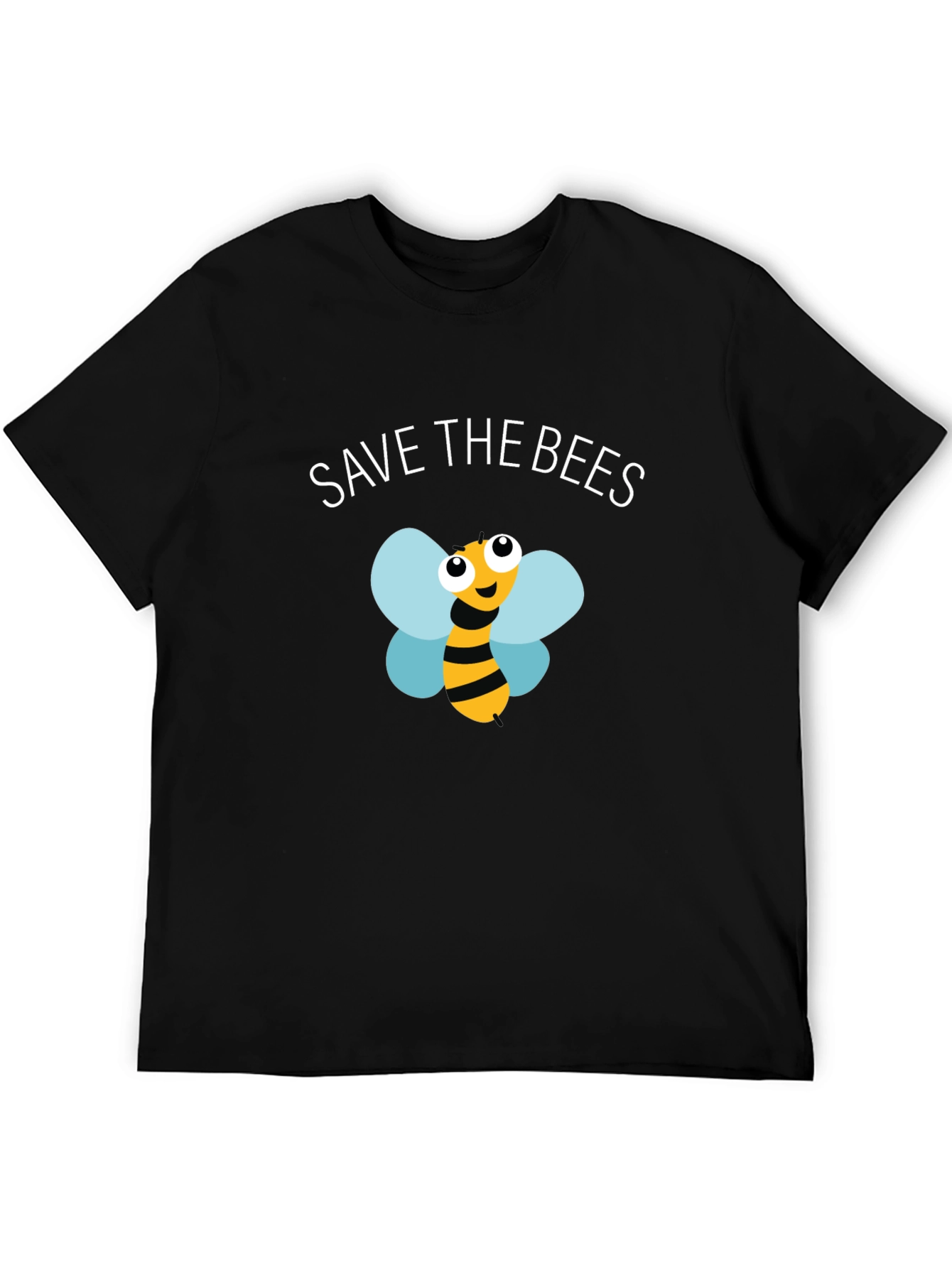 Black Save the Bees T-Shirt - Black Graphic Tee view 5