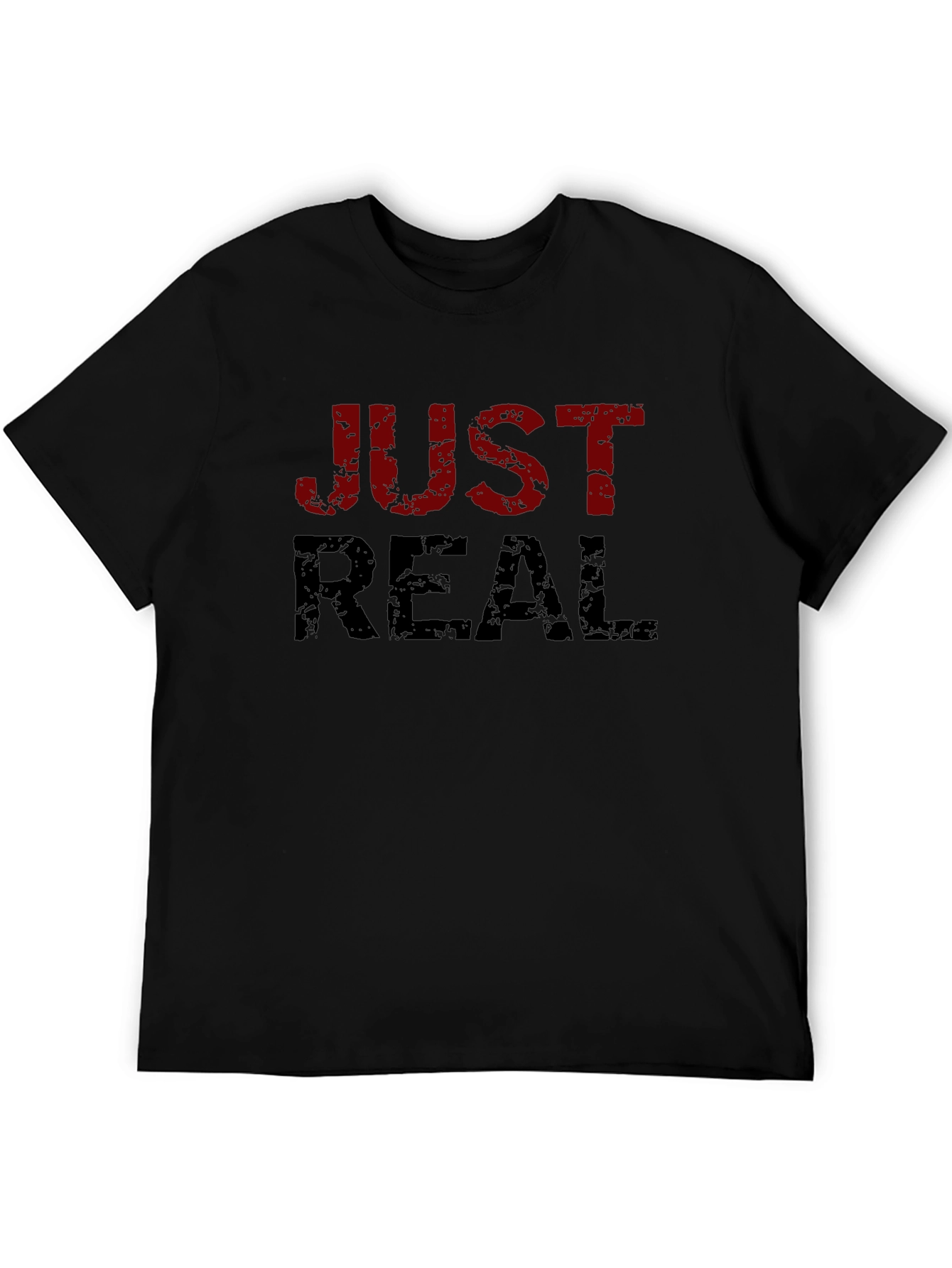 Black Just Real Graphic Tee - Black Short Sleeve T-Shirt view 5