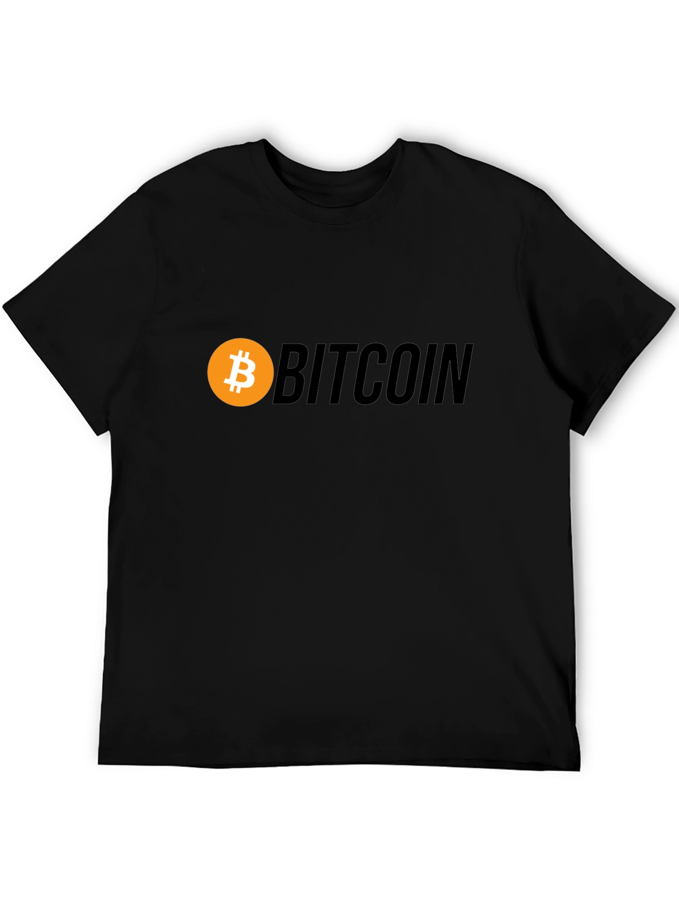 Black Bitcoin Black T-Shirt view 5