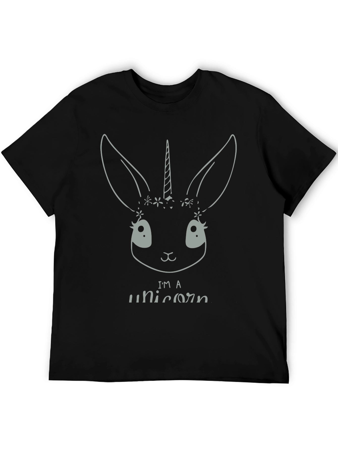 Black Unicorn Rabbit T-Shirt - Cute & Unique Design view 5