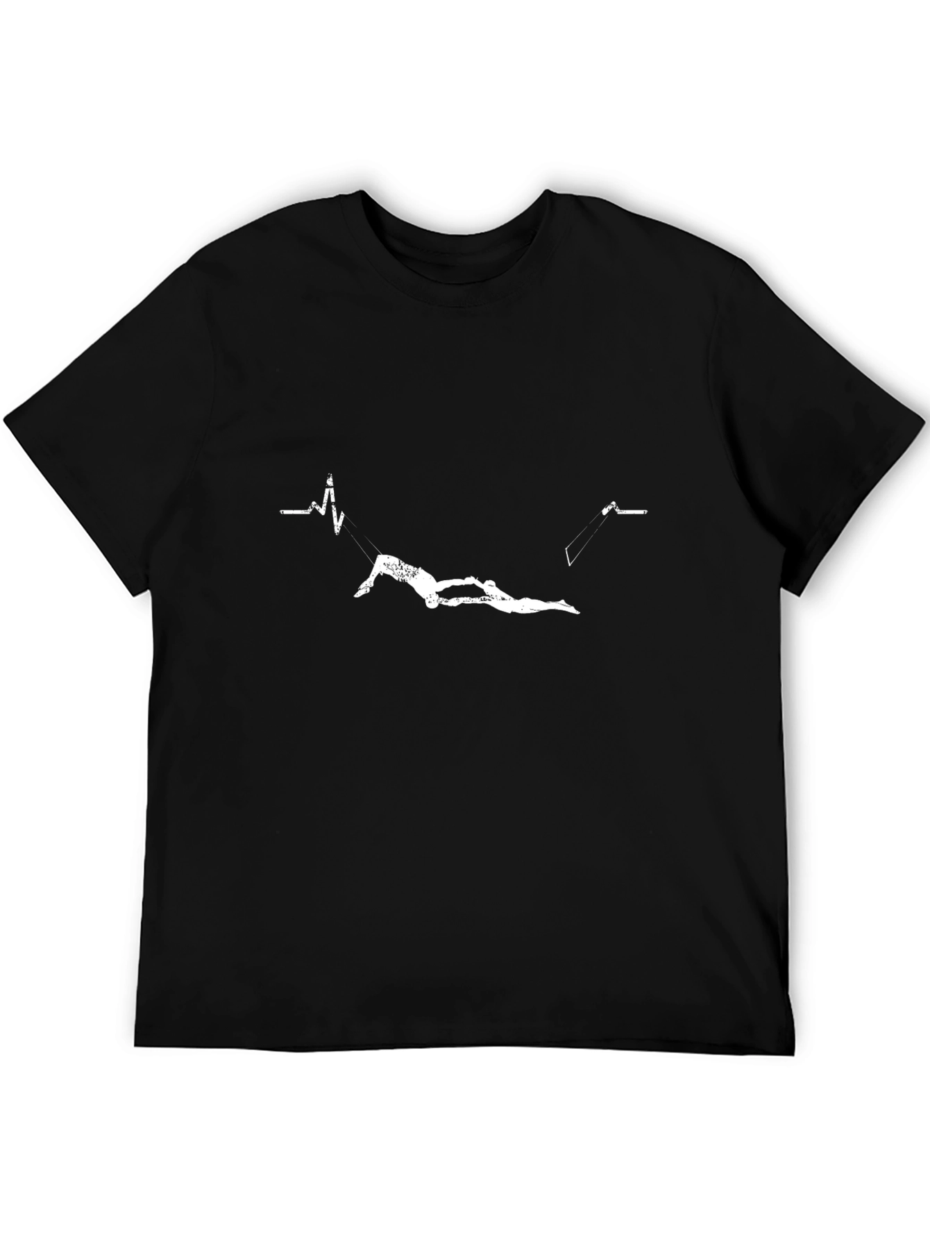 Black Synchronized Swimming ECG Black Tee view 5