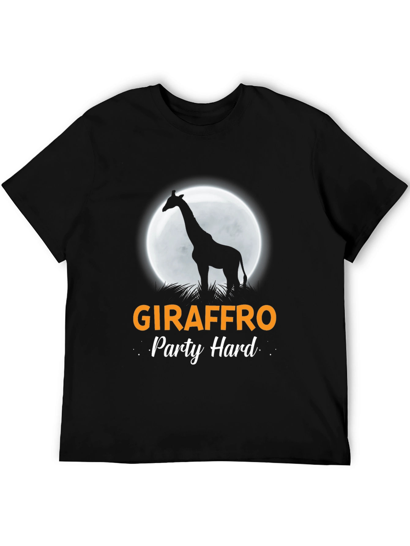 Black Giraffro Party Hard T-Shirt view 5