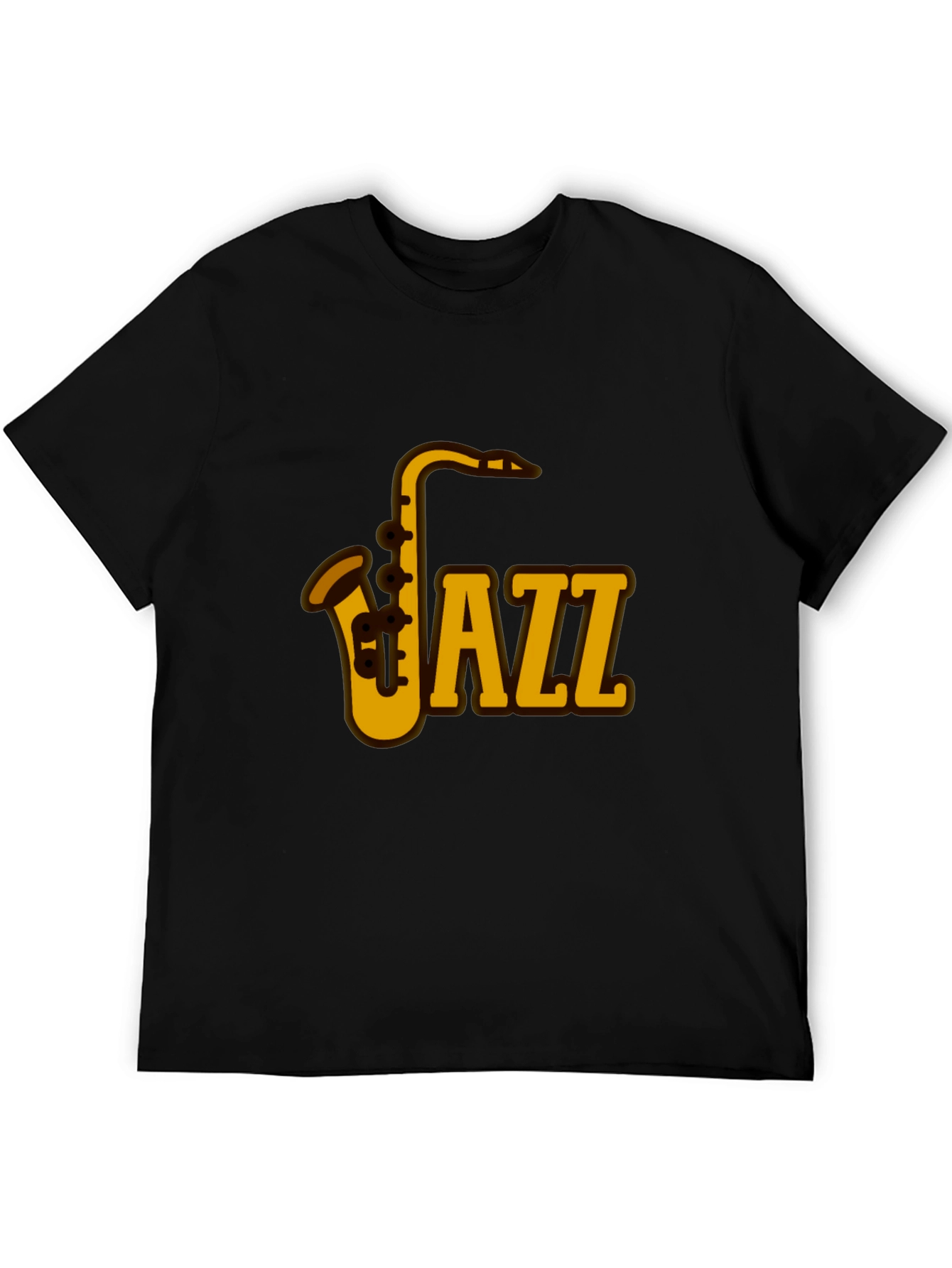 Black Jazz Saxophone Graphic Tee - Music Lover's T-Shirt view 5