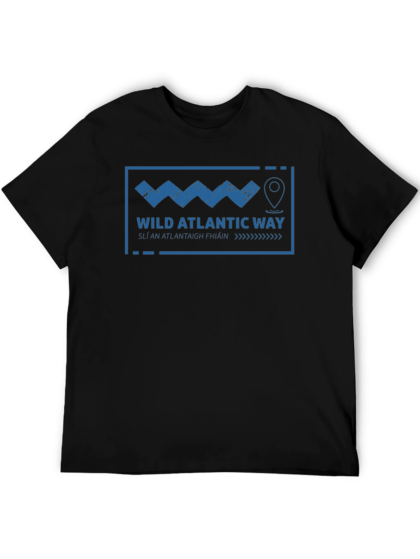 Black Wild Atlantic Way Graphic T-Shirt - Black view 5